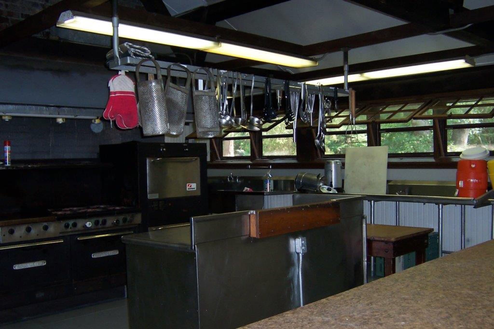 Commercial kitchen in the lodge