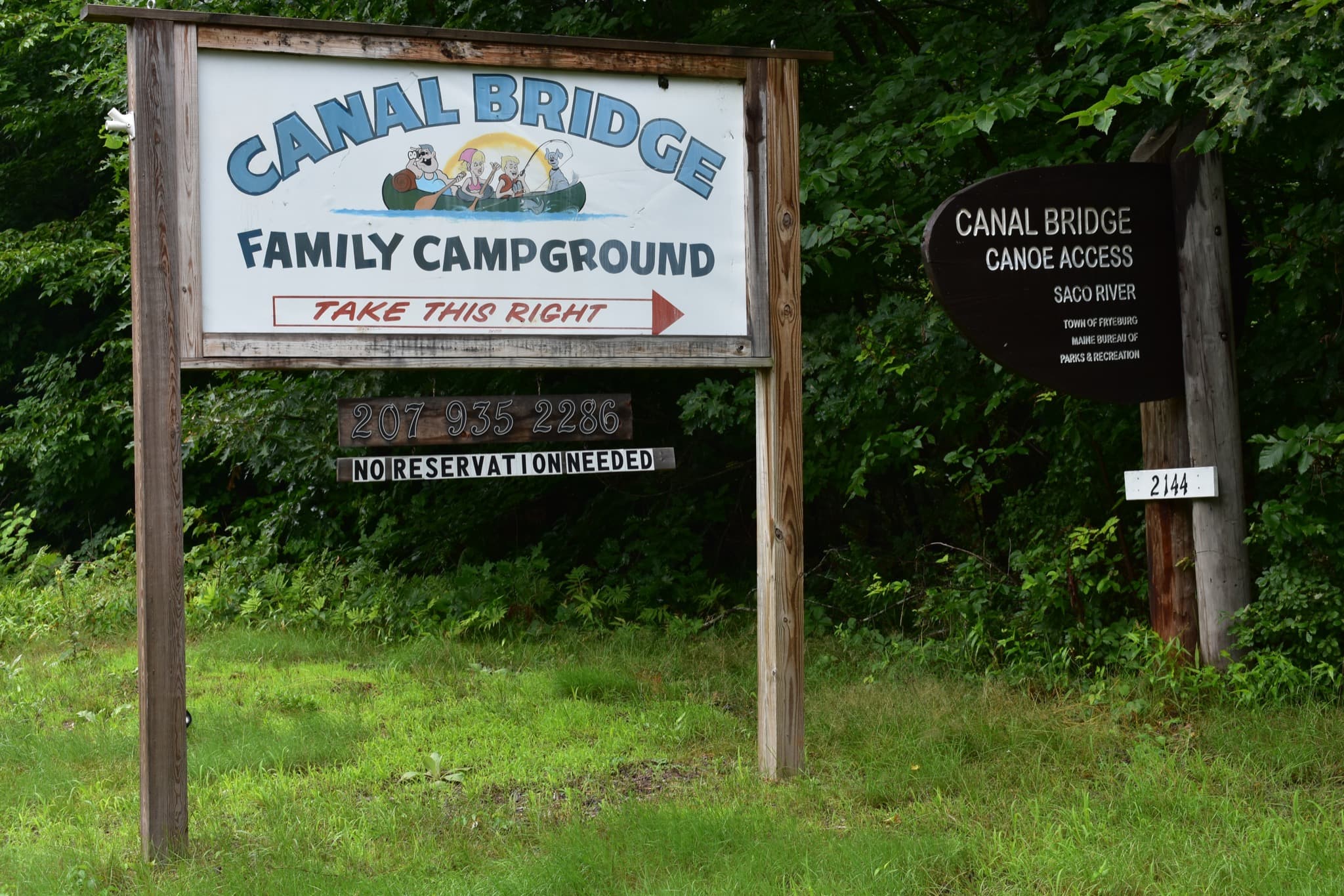 Canal Bridge Campground entrance