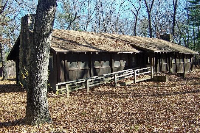 Mess Hall at Chief Noonday Outdoor Center in autumn