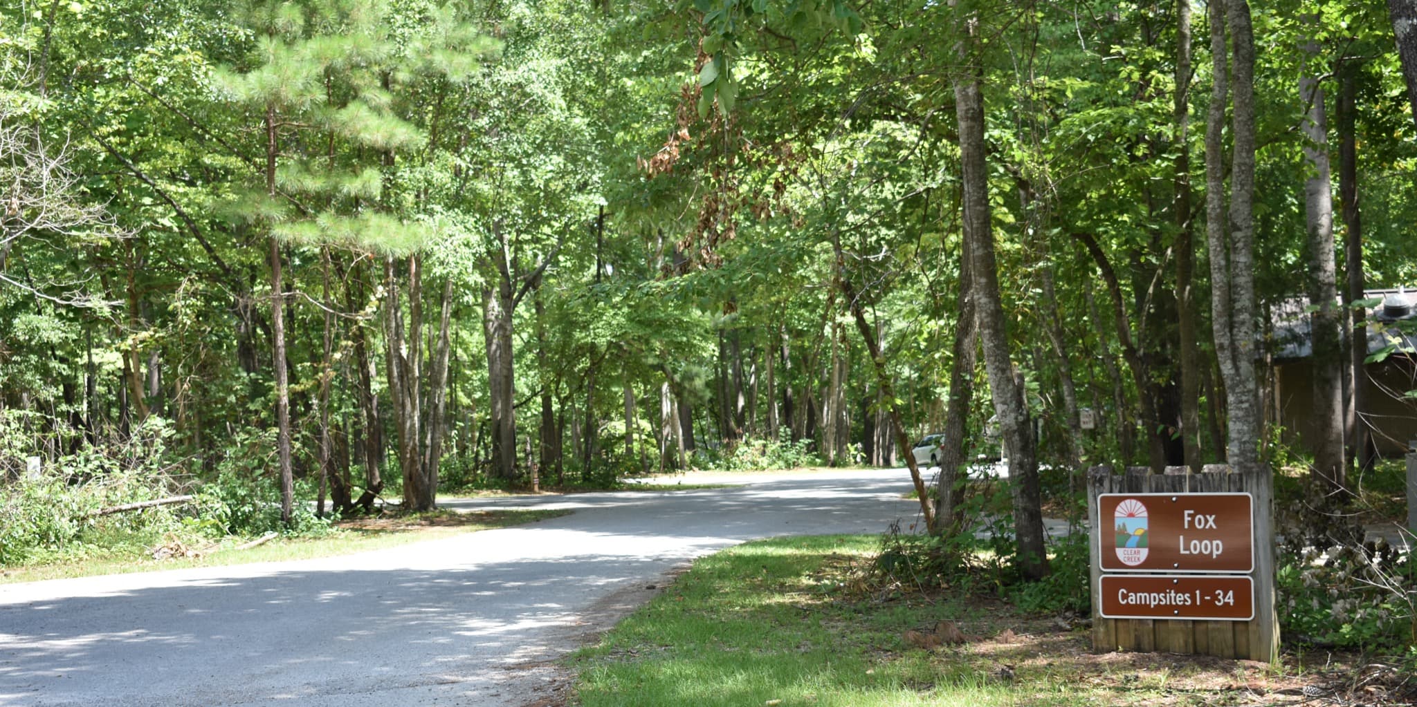 Fox Loop entrance at Clear Creek