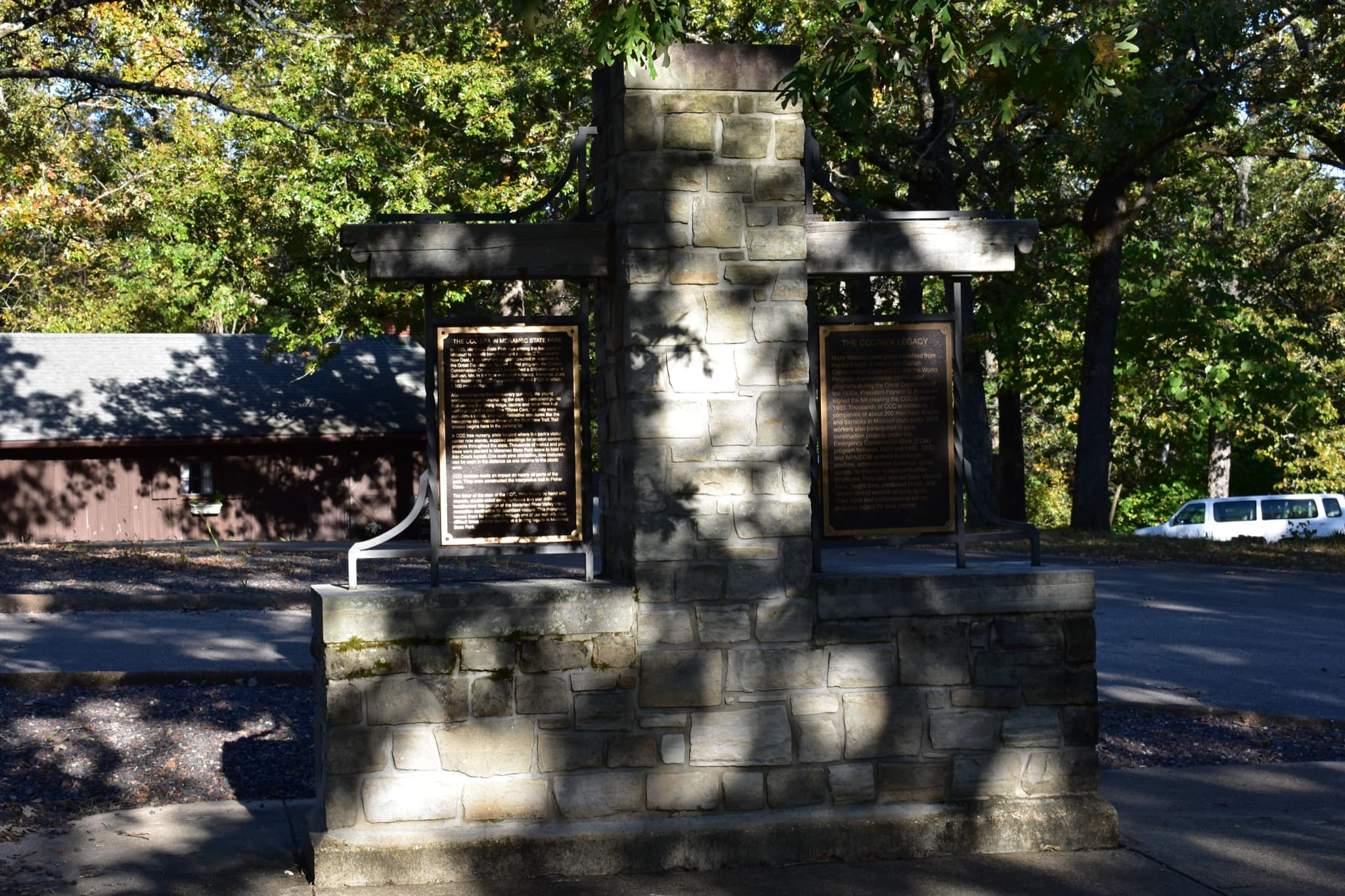 CCC monument at Meramec State Park